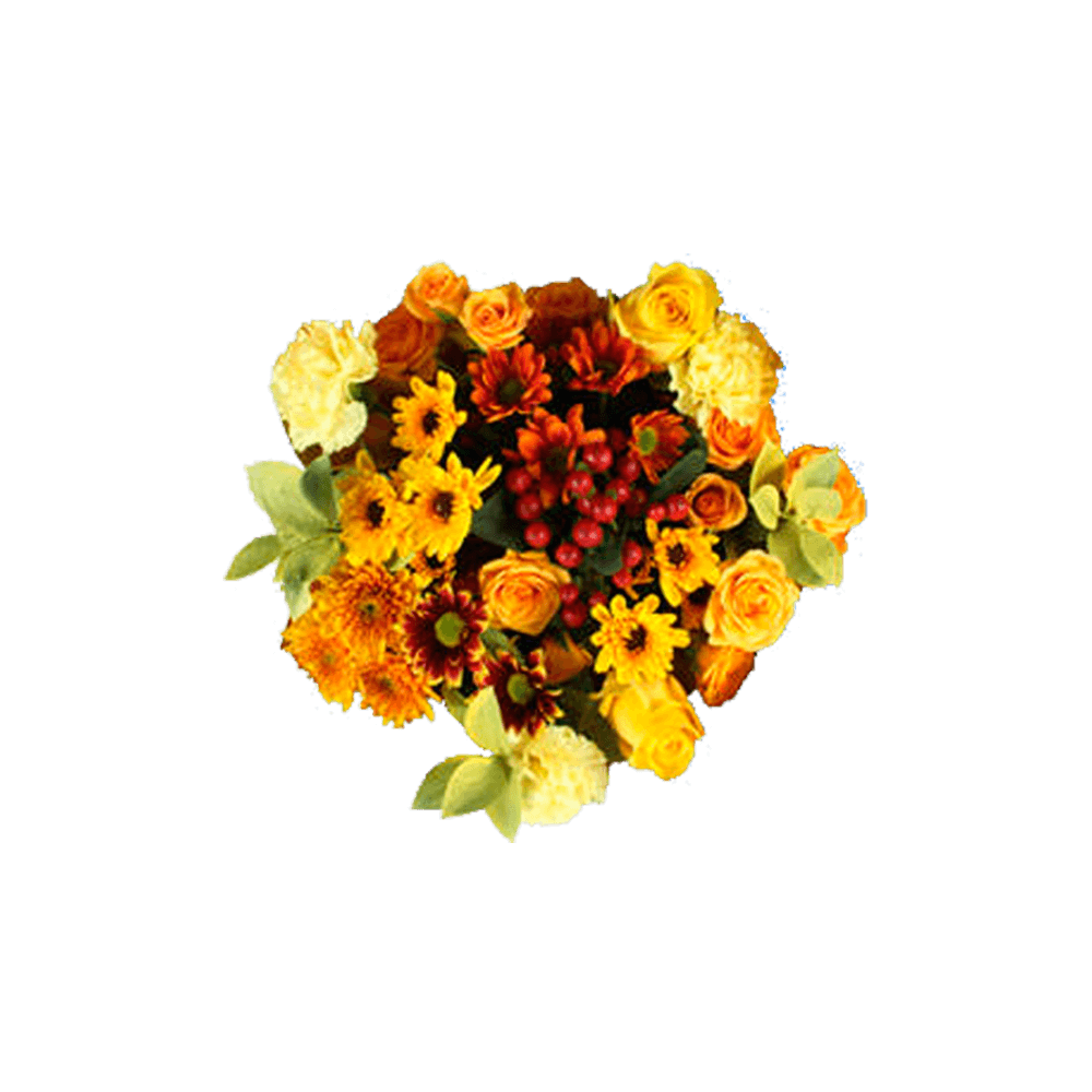 Fall Flower Arrangement Yellow Bouquets with Roses