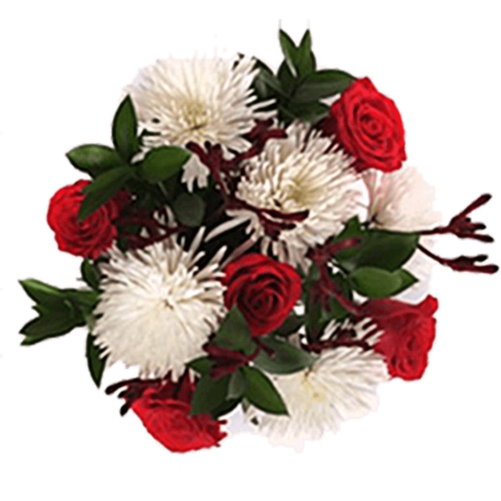 Red White Centerpieces Wedding Supplies Table Decor Roses Mums